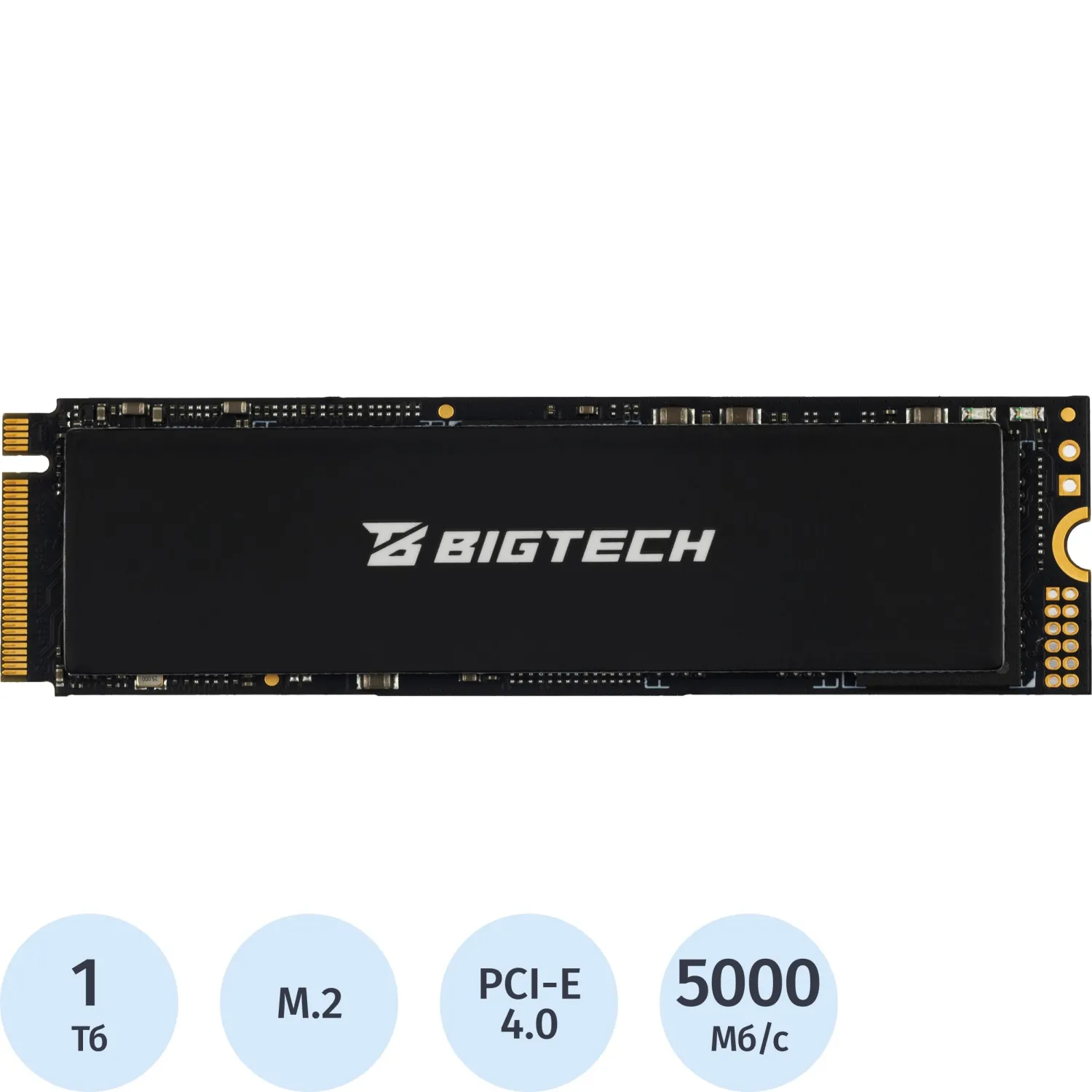 SSD накопитель BigTech M.2 PCIex4 gen4 1Tb, R/W 5000/4500Мб/с(BSDS1000M4E) - фото 1