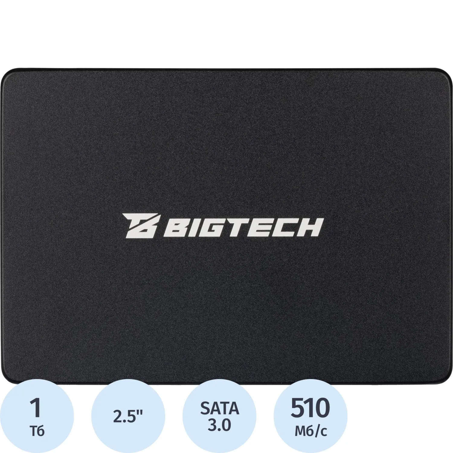 SSD накопитель BigTech 2.5, SATA, 1Tb, TLC, R/W 500/450мб/с(BSDS1000SM) - фото 1