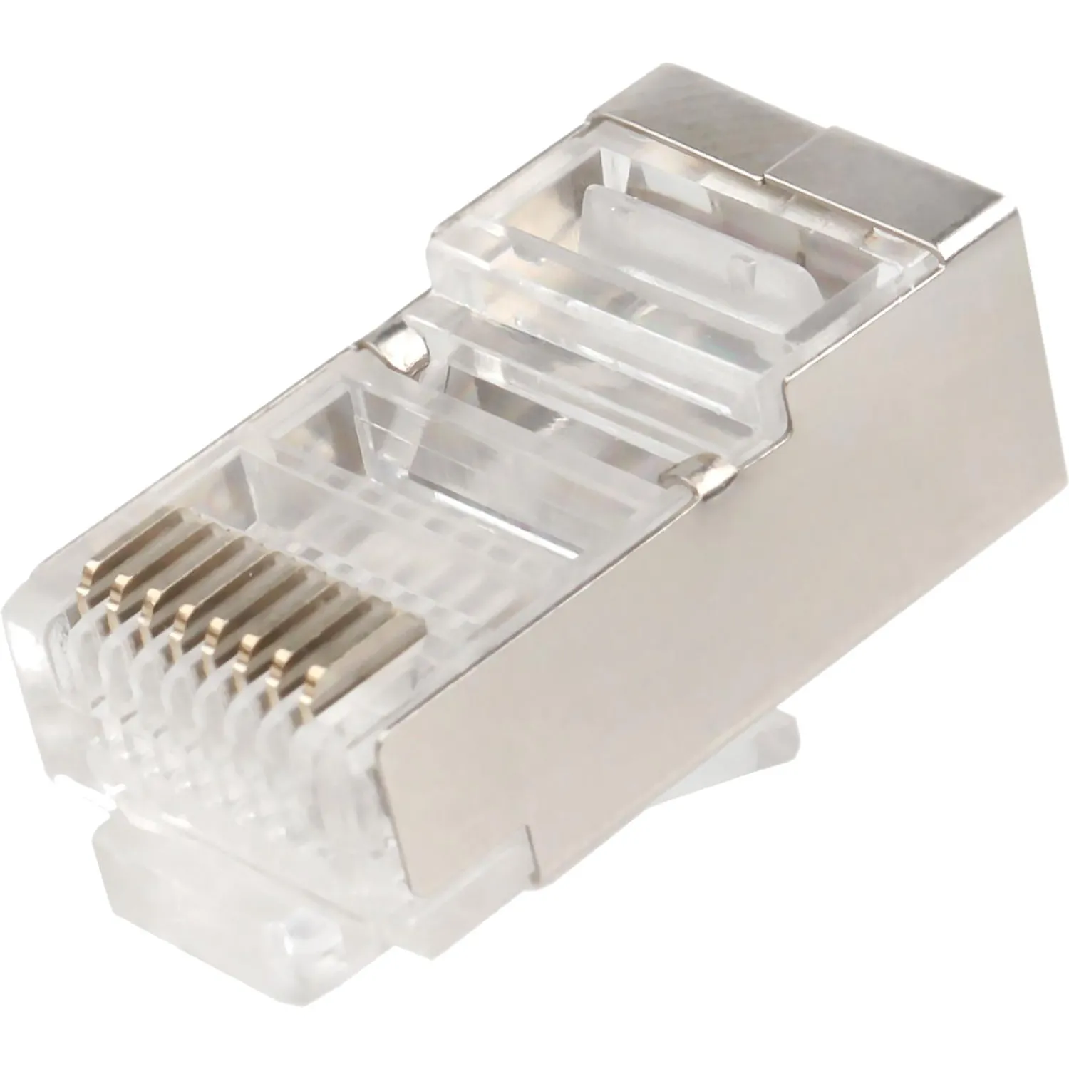 Вилка Cablexpert RJ-45 (8P8C) PLUG5SP кат5e экр, 30 микрон, (100 шт.), пак - фото 3