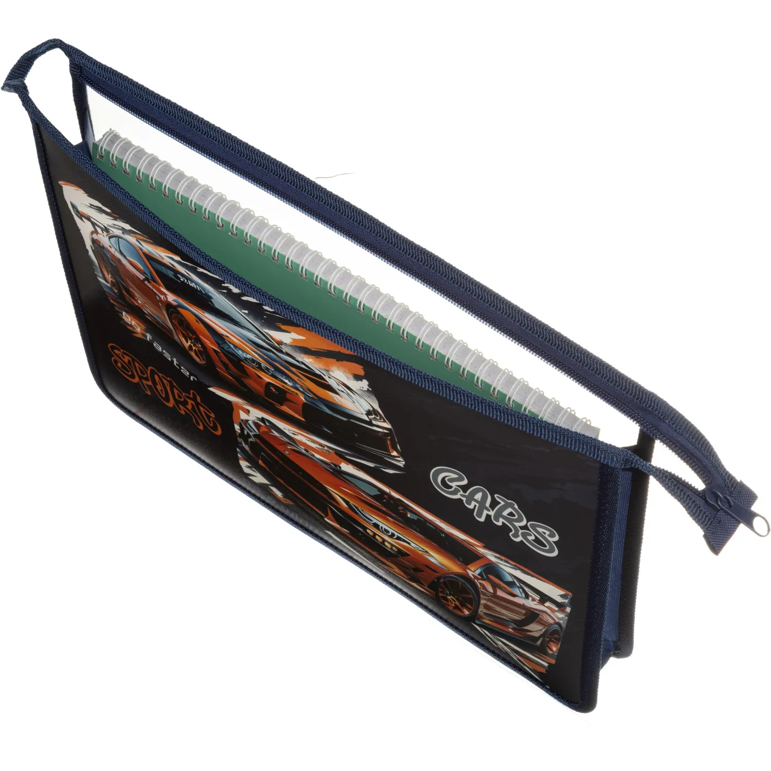 Папка для тетрадей Спорткары, А4,молн.,пласт.,88445 - фото 5