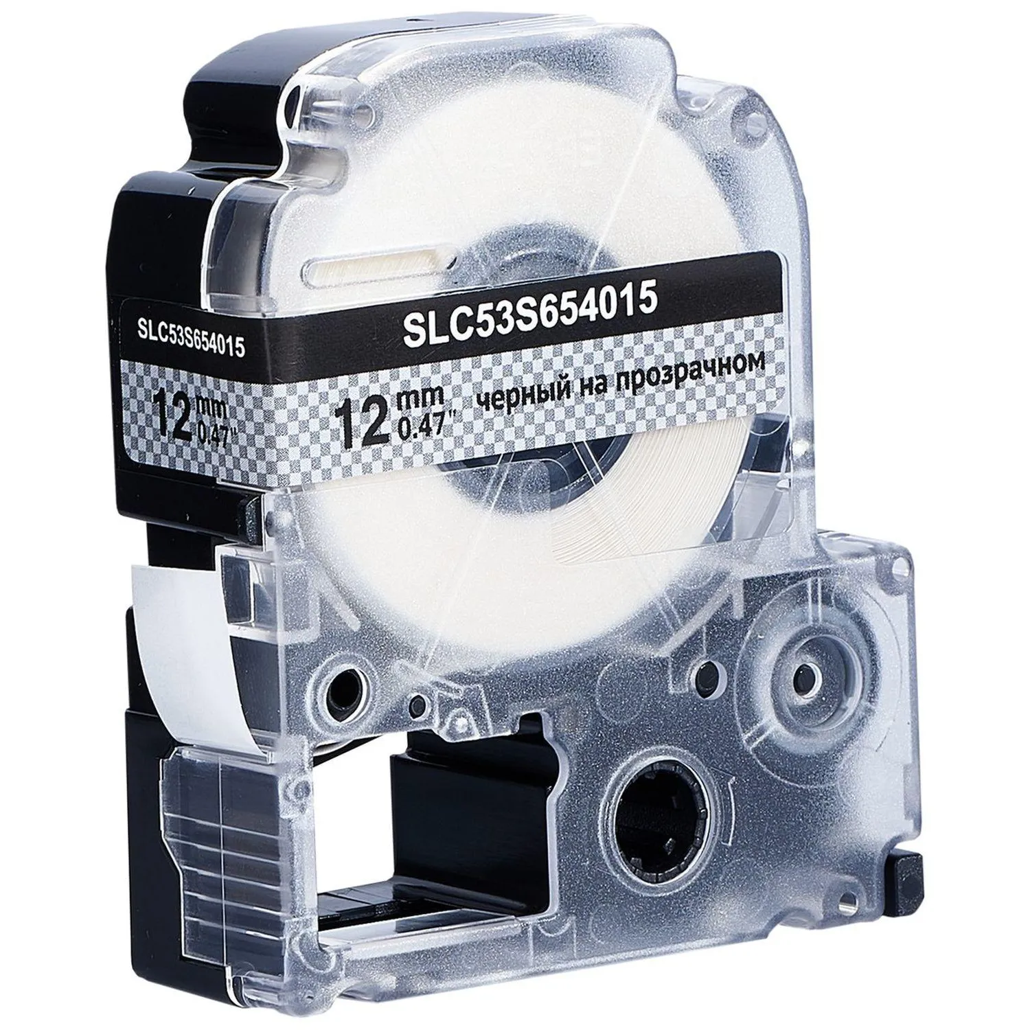 Картридж S'OK C53S654015 (LK4TBW) цв.лент:проз,шрифт черн.12мм/8м пов.клей - фото 2