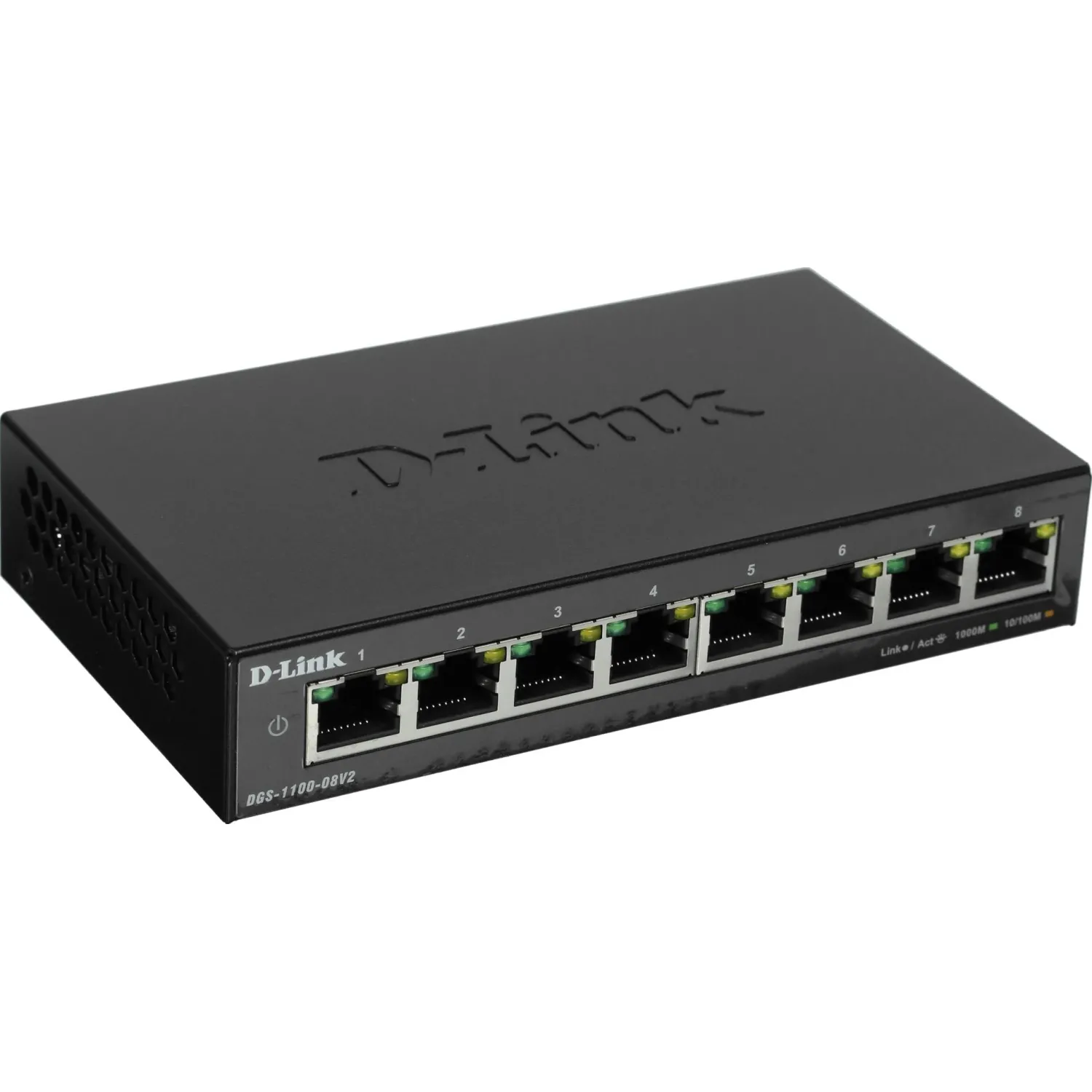 Коммутатор D-Link DGS-1100-08V2/A1A L2 8 портов 10/100/1000Base-T настр - фото 1