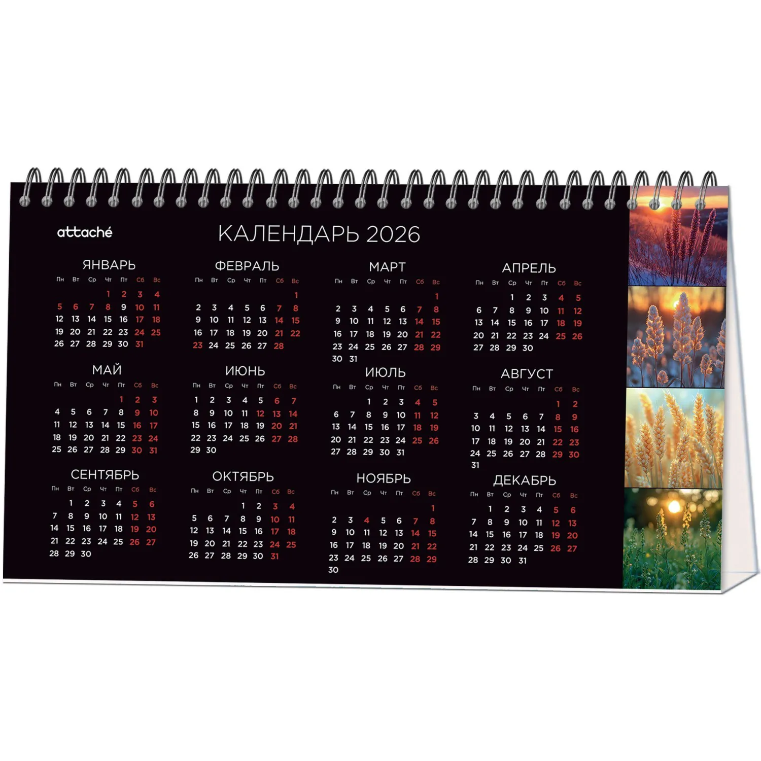 Календарь-домик настольный 2026 Atache, Застывший момент, 240х130 - фото 3