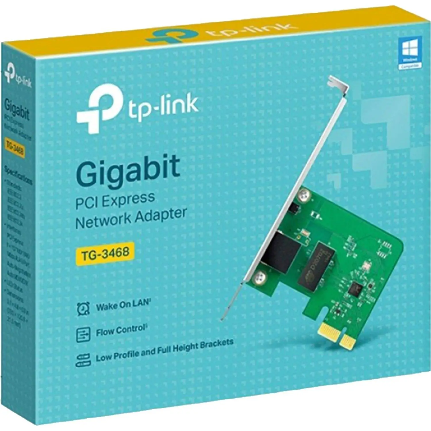 Сетевой адаптер TP-Link Гигабитный (TG-3468) PCI  Express - фото 2