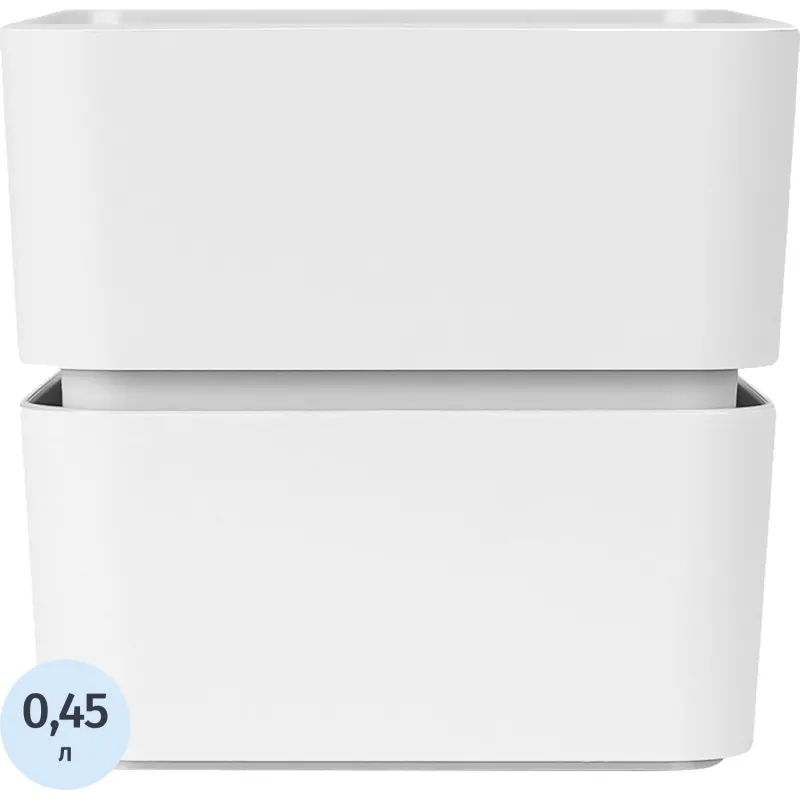 Кашпо Фиори (0,45л) Цв. Белый (Арт. КШ-0510) - фото 1