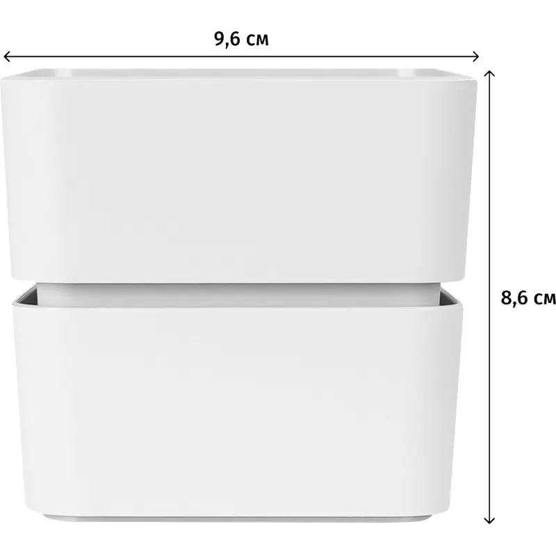 Кашпо Фиори (0,45л) Цв. Белый (Арт. КШ-0510) - фото 3