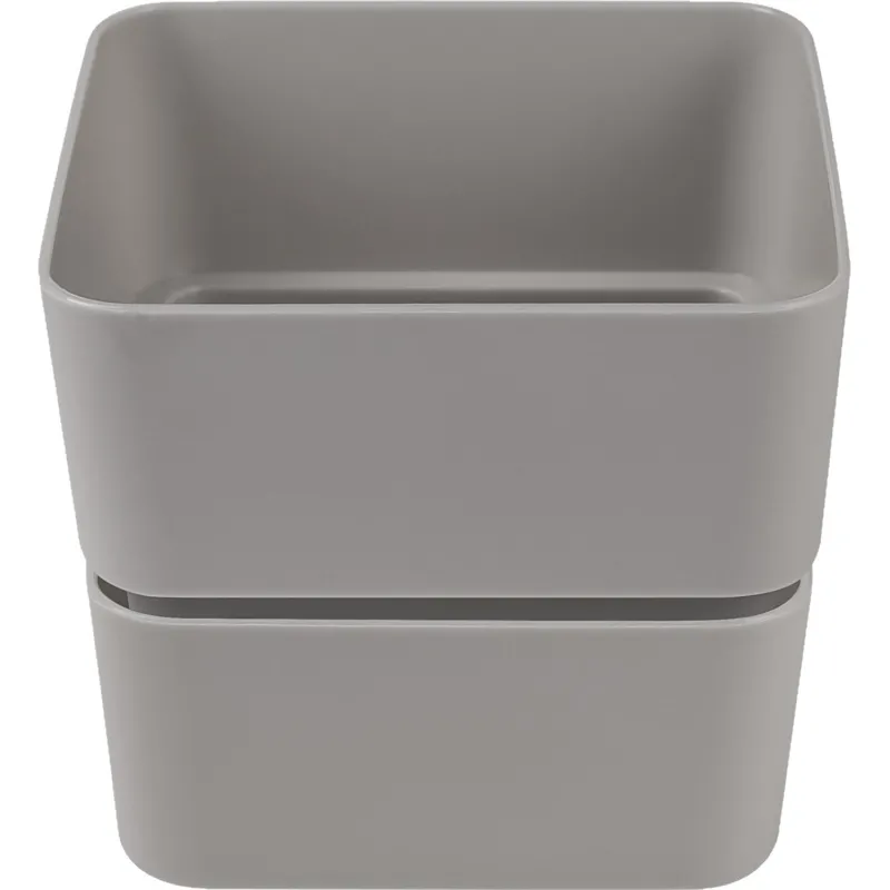 Кашпо Фиори (0,45л) Цв. Серый жемчуг (Арт. КШ-0514) - фото 4