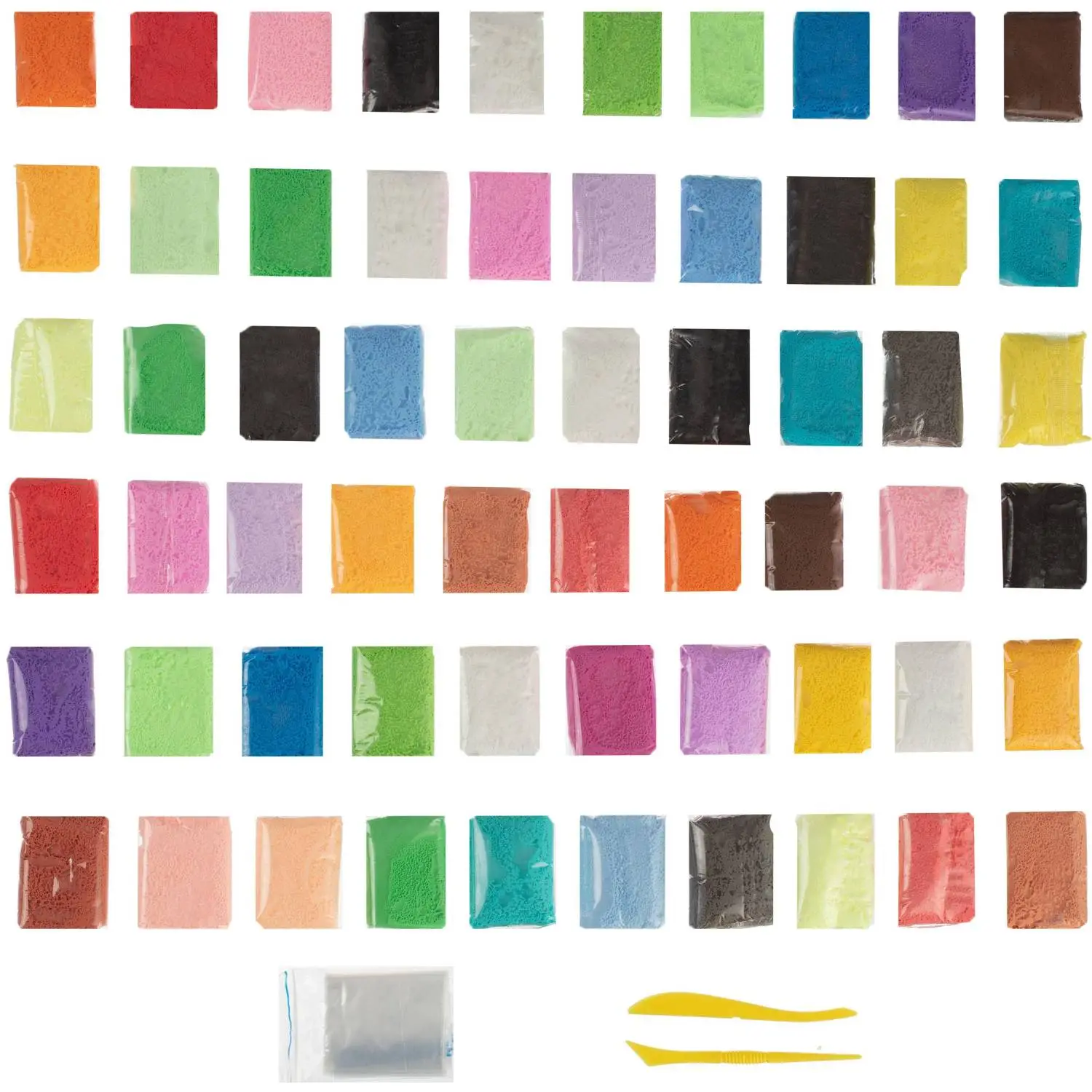 Воздушный пластилин легкий 60 цветов ClayFan набор - фото 2