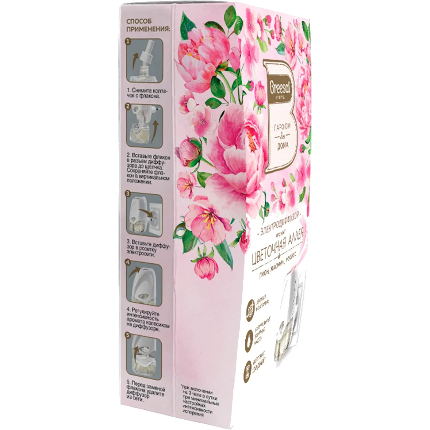 Аромадиффузор электрический Breesal  Цветочная аллея 20 мл, ELDF009 - фото 3