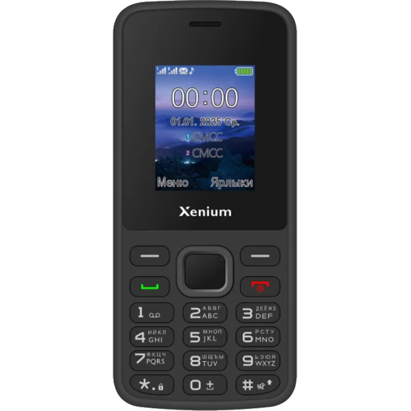 Мобильный телефон Xenium X175 черный 2Sim 1.8 128x160 Nuc - фото 1