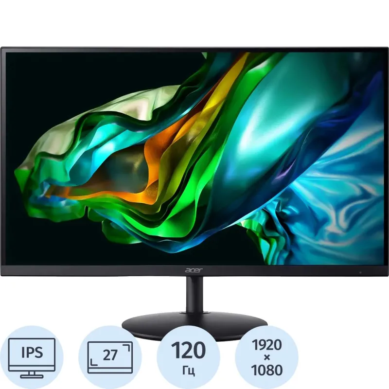 Монитор Acer 27 SH272G0bmiphx (UM.HS2CD.003)IPS/FHD/HDMI/DP/SPK/Audio Out - фото 1