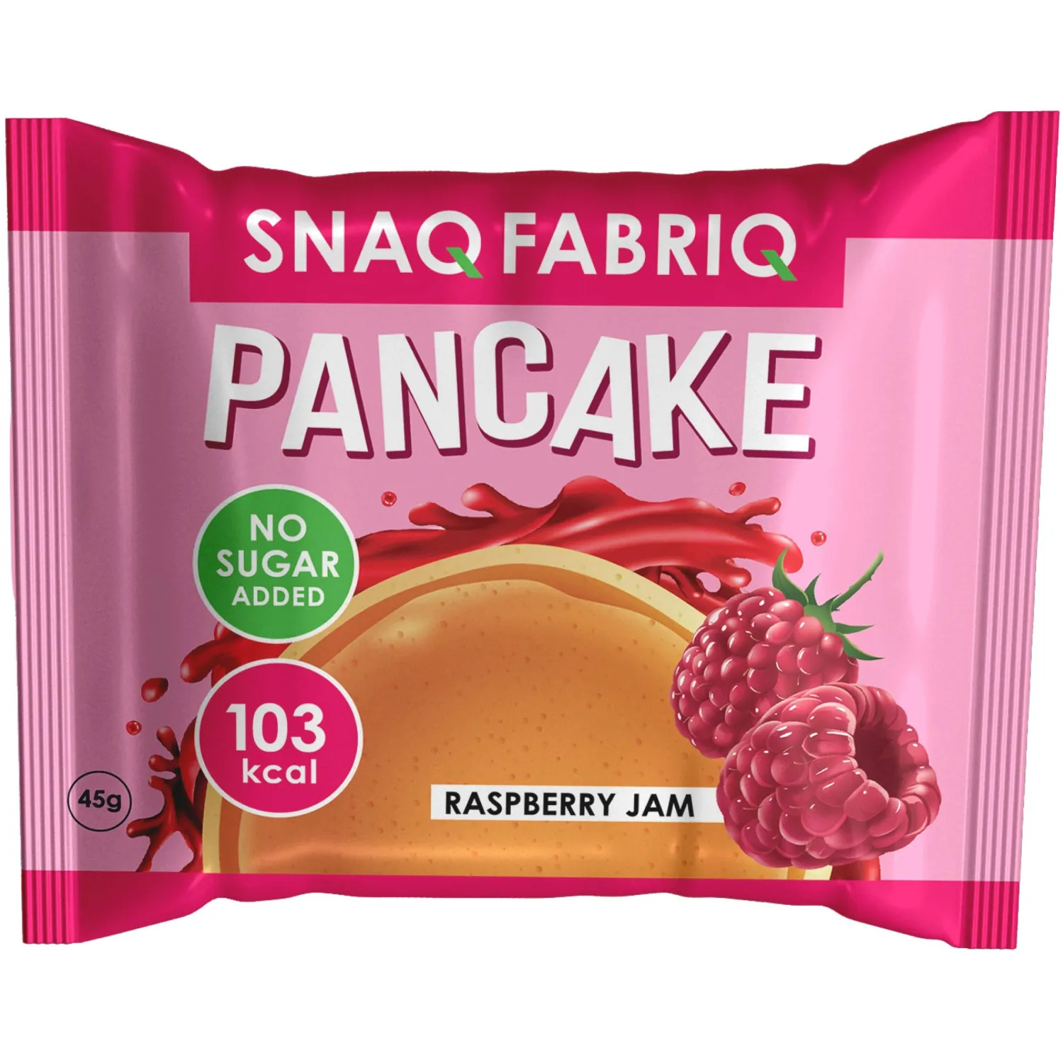 Печенье панкейк SNAQ FABRIQ с начинкой Малиновый джем без сах, 45г - фото 1