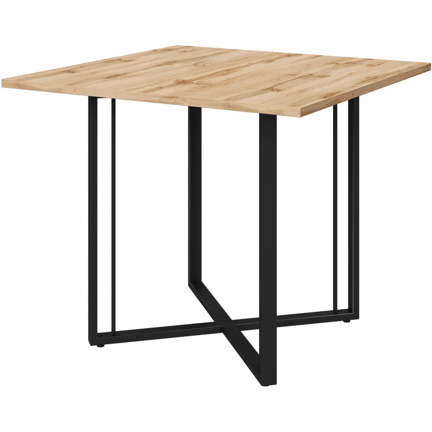 Стол переговорный K-Loft Director 241S013  900х900х752 дуб натур/черный - фото 1