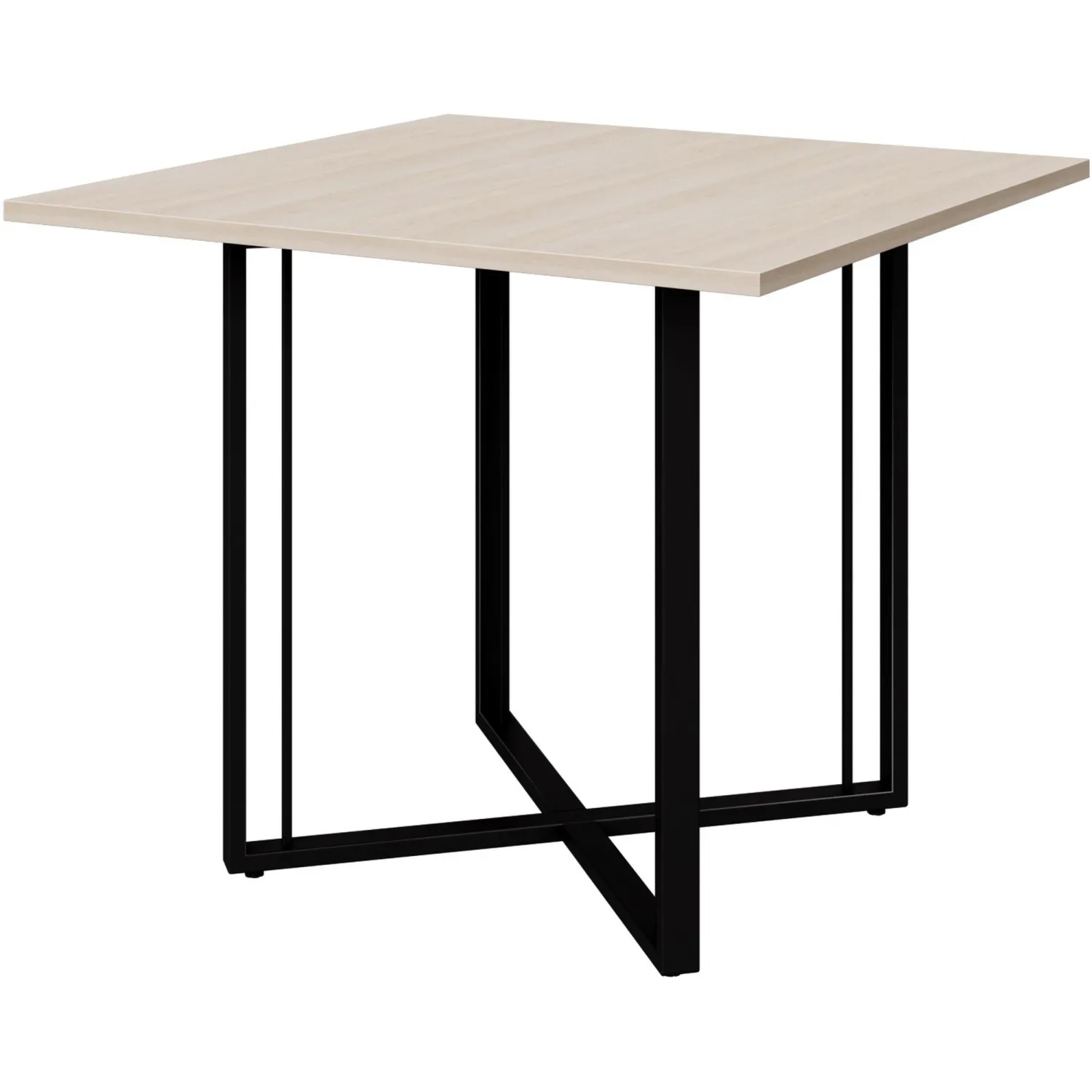 Стол переговорный K-Loft Director 241S013  900х900х752 дуб сканд/черный - фото 1