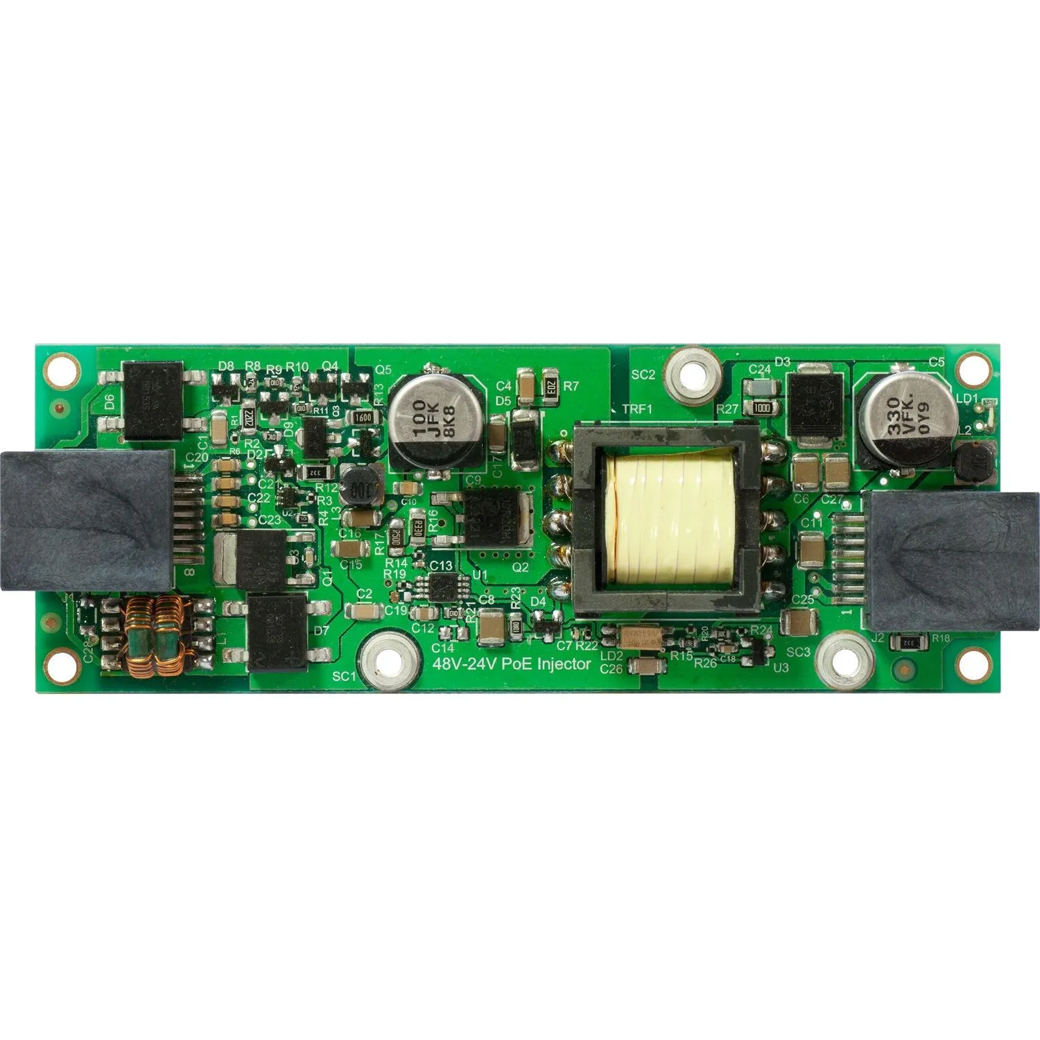 PoE-инжектор MikroTik  48 to 24V Gigabit PoE Converter (RBGPOE-CON-HP) - фото 2