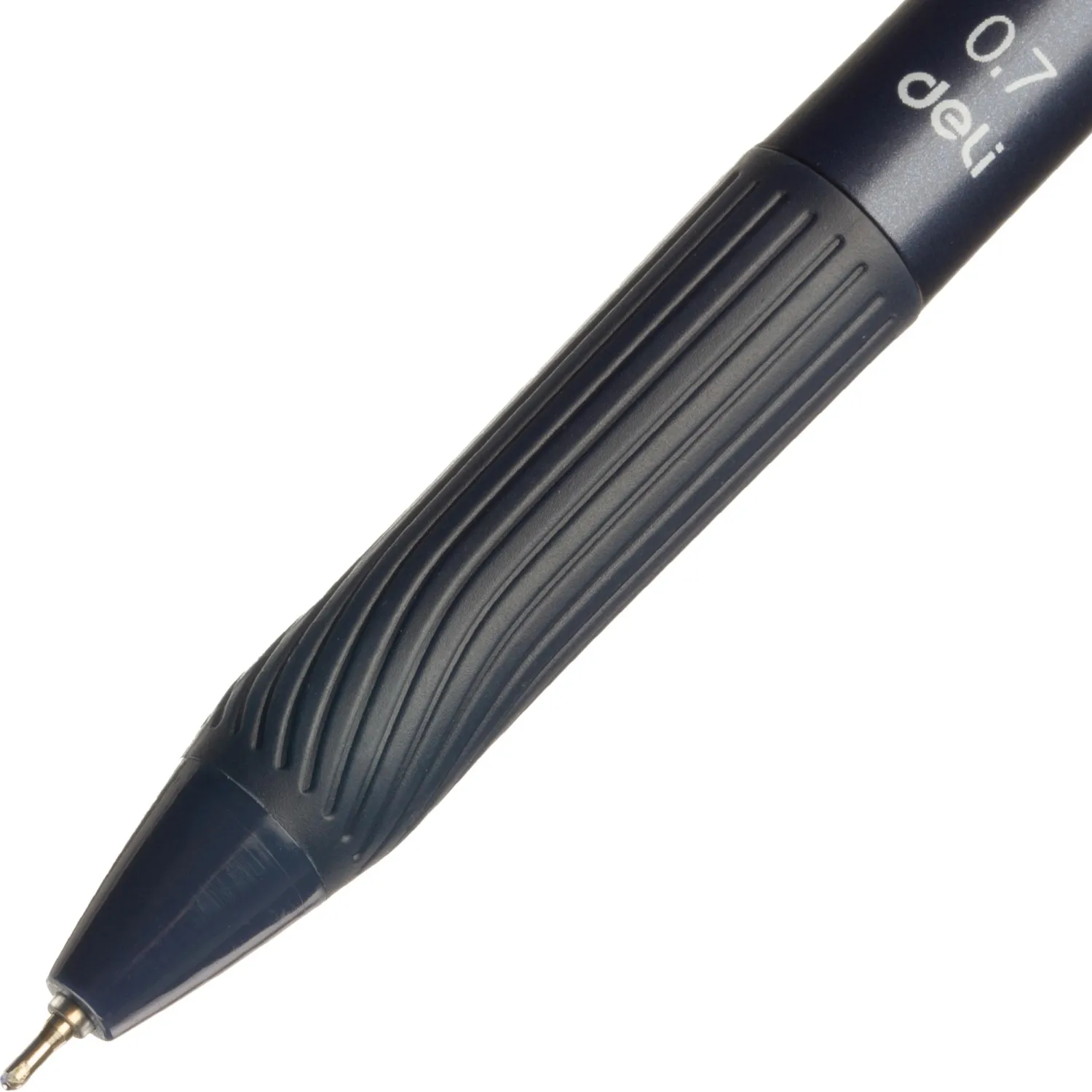 Ручка шариковая автомат. Deli EQ88-BL,син,игол.нак,0,7мм,пониж.вязк,2цв .сс - фото 5