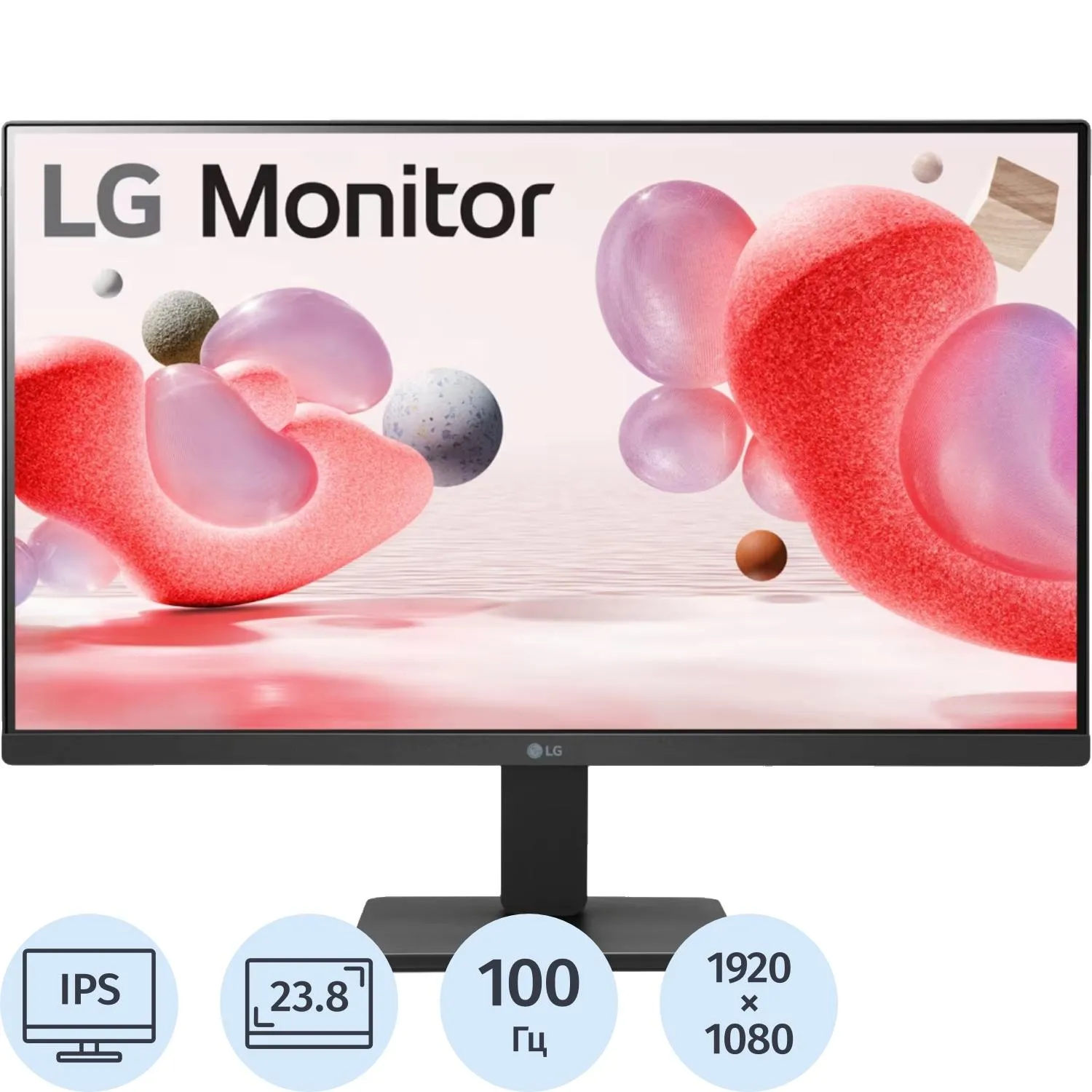Монитор LG24MR400-B/24MR400-BA.CRURMV/23,8/FHD/IPS/100Hz/250cd/5ms/HDMI/VGA - фото 1