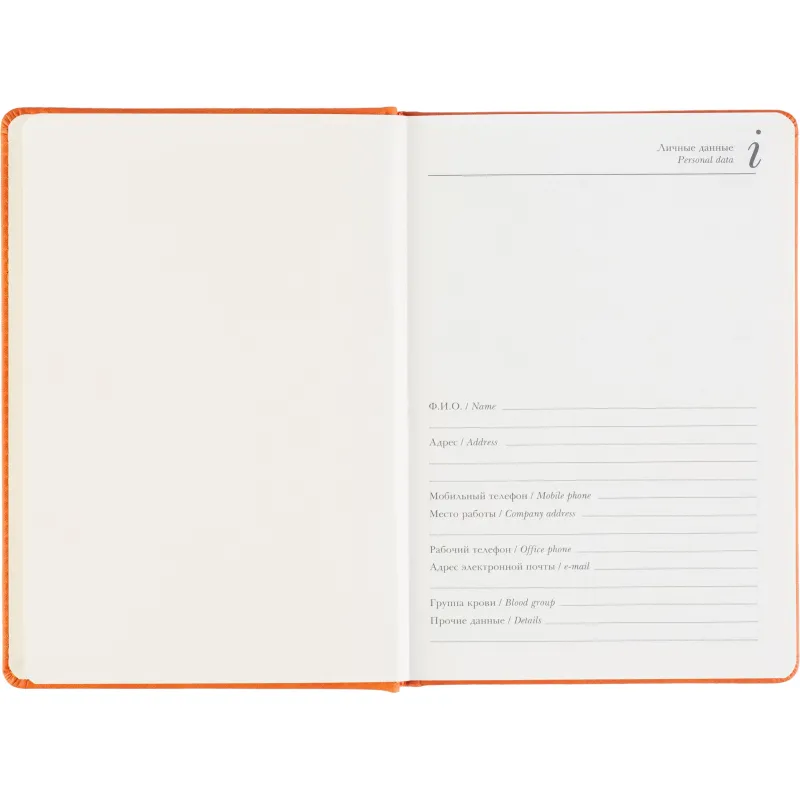 Ежедневник недатированный А5+ CLASSIC оранжевый, 128л 3-689/03 - фото 9