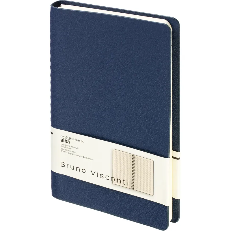 Ежедневник недатированный А5 ALBA синий, 136л 3-783/03 - фото 1