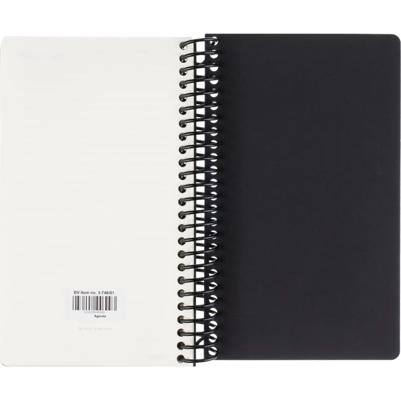 Ежедневник недатированный А5 AGENDA на спирали, черный, 128л 3-746/01 - фото 11
