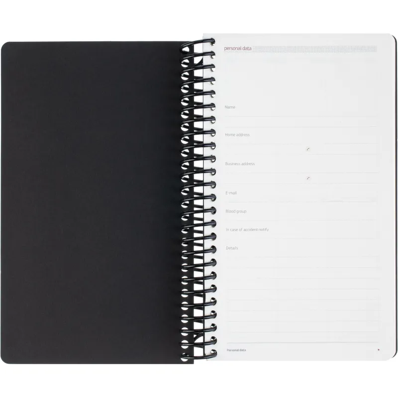 Ежедневник недатированный А5 AGENDA на спирали, синий, 128л 3-746/02 - фото 8