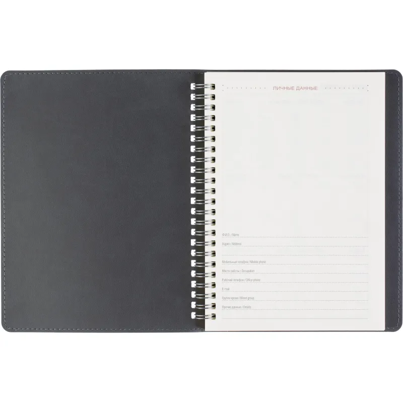 Ежедневник недатированный A5 TINTORETTO черный, 136л 3-608/03 - фото 8