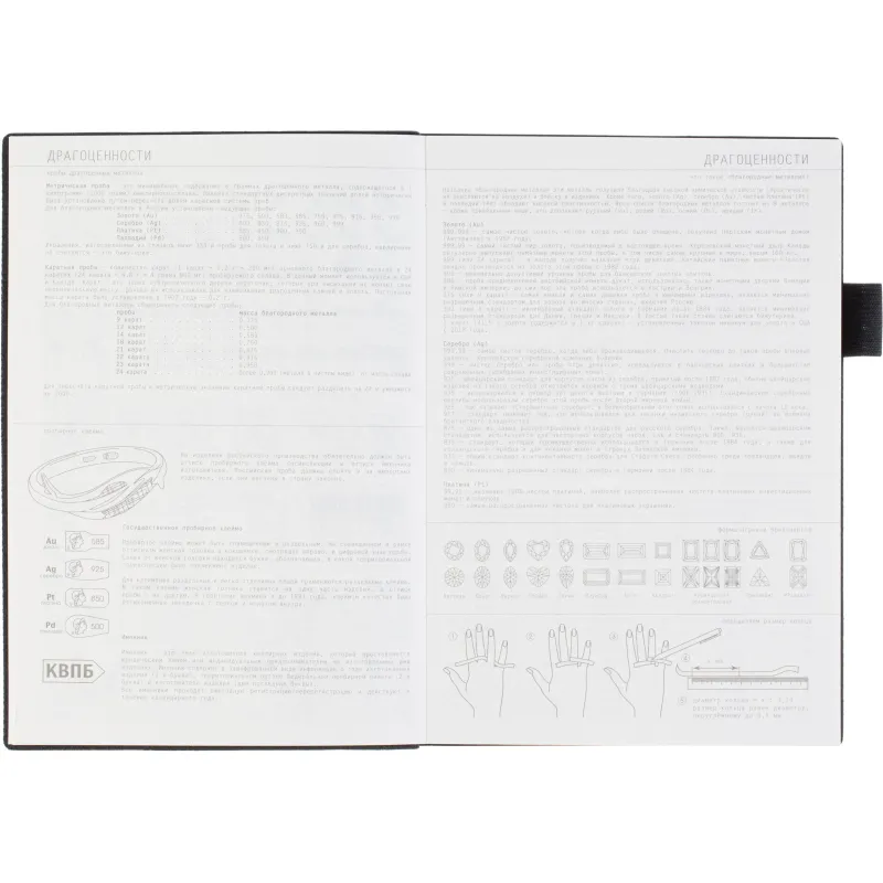 Ежедневник недатированный А5 GRAND черный, 128л 3-774/01 - фото 14