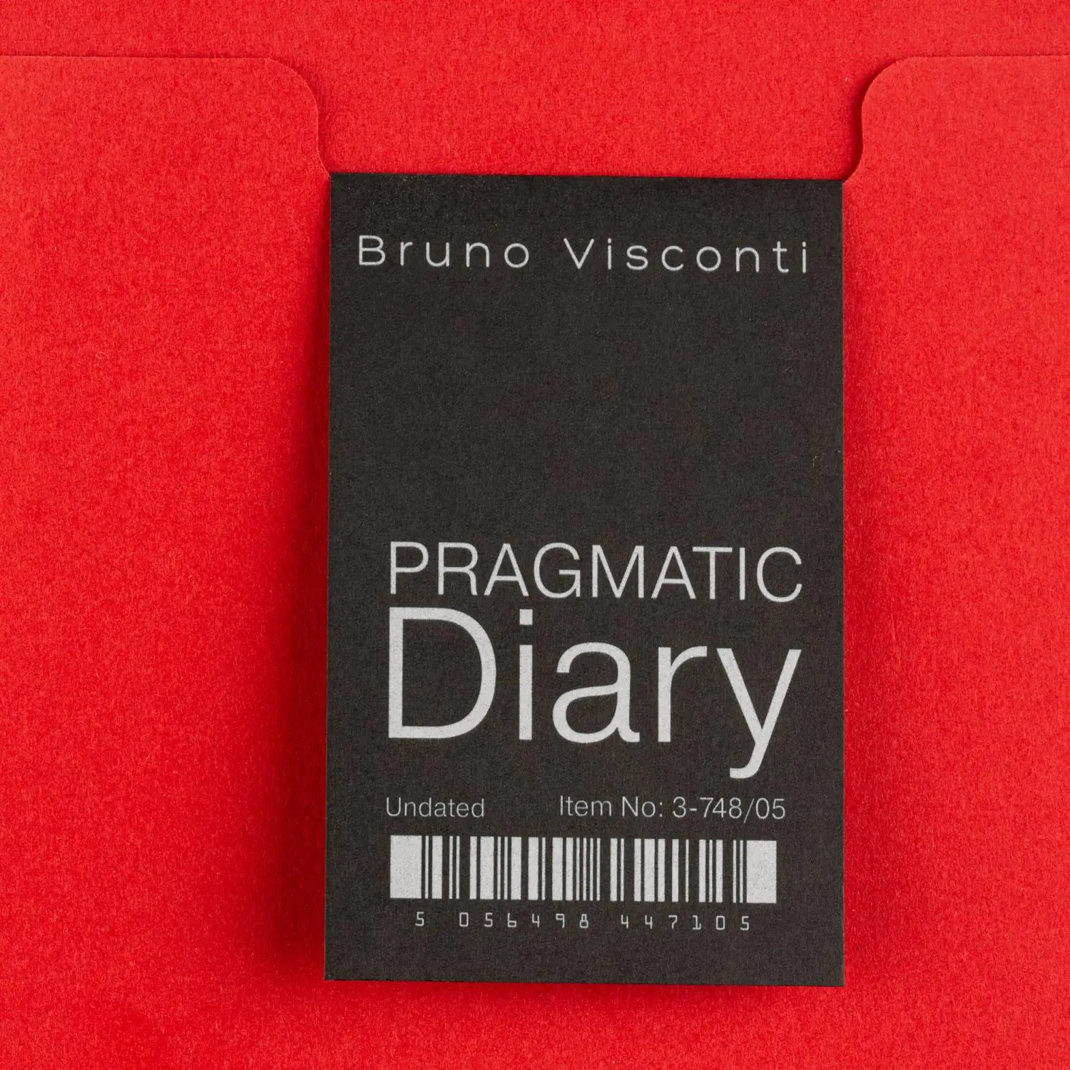 Ежедневник недатированный А5 PRAGMATIC на гребне, красный, 128л 3-748/05 - фото 3