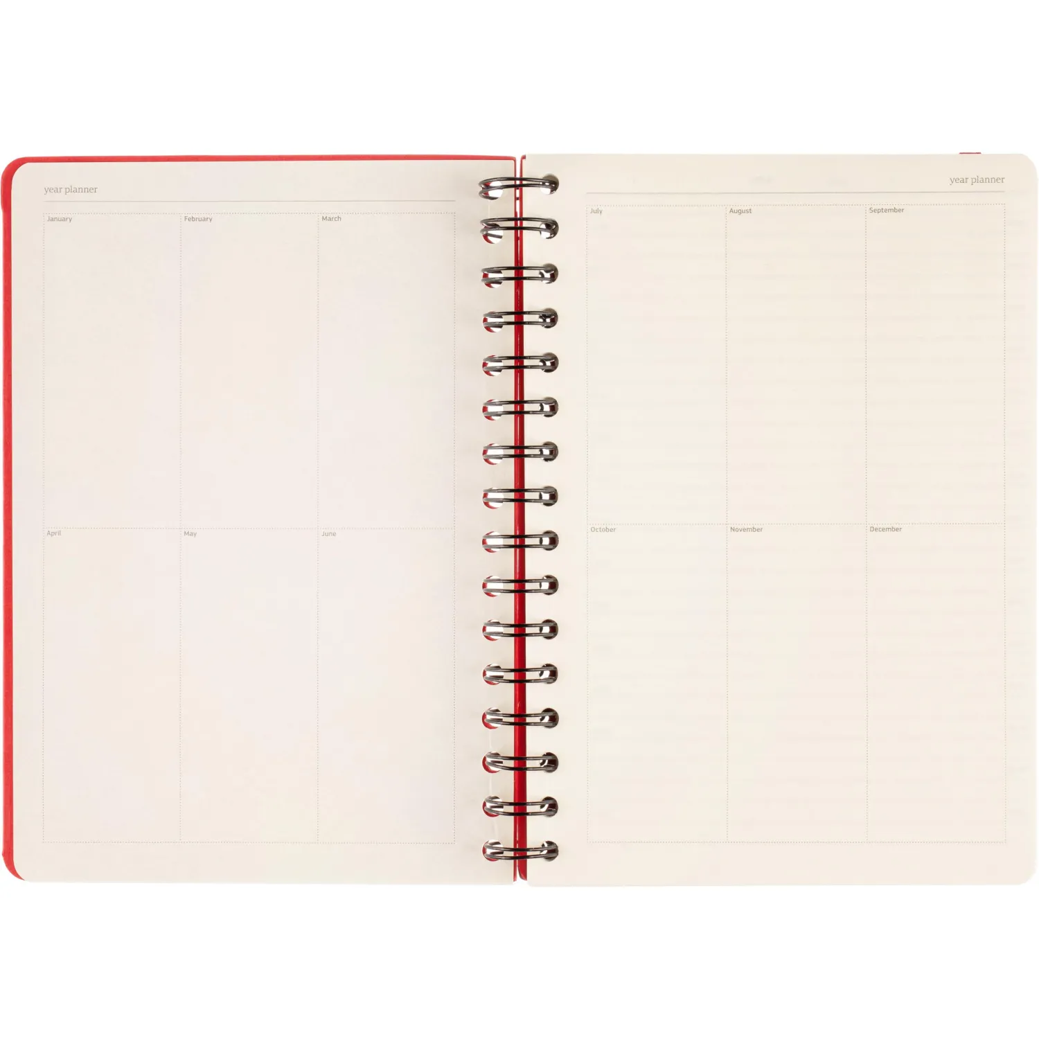 Ежедневник недатированный А5 PRAGMATIC на гребне, красный, 128л 3-748/05 - фото 5