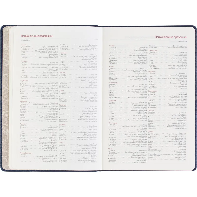 Ежедневник недатированный А5 LYON синий, 136л 3-684/01 - фото 14