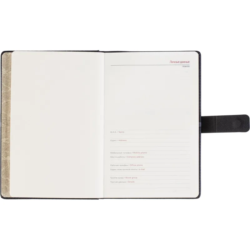 Ежедневник недатированный А5 LYON черный, 136л 3-684/03 - фото 9