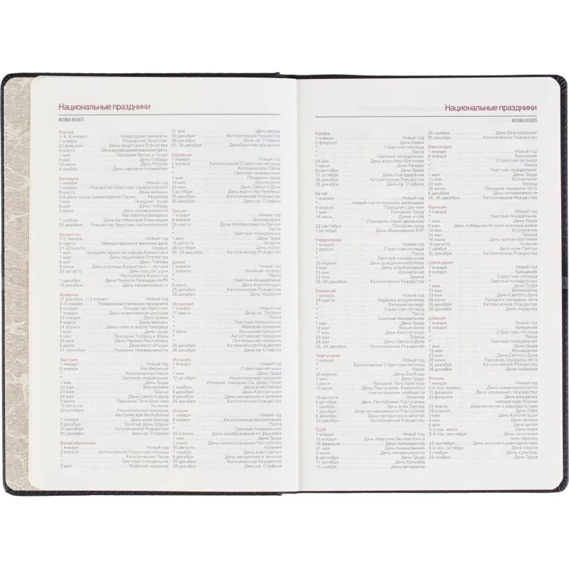 Ежедневник недатированный А5 LYON черный, 136л 3-684/03 - фото 14