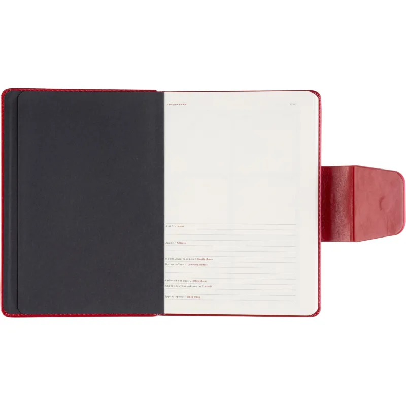 Ежедневник недатированный A5 PRESTIGE красный, 160л 3-352/04 - фото 9