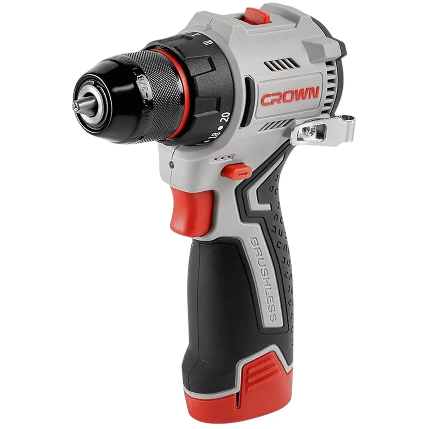 Дрель-шуруповерт аккумуляторная CROWN CT21129HMX-2 BMC - фото 1