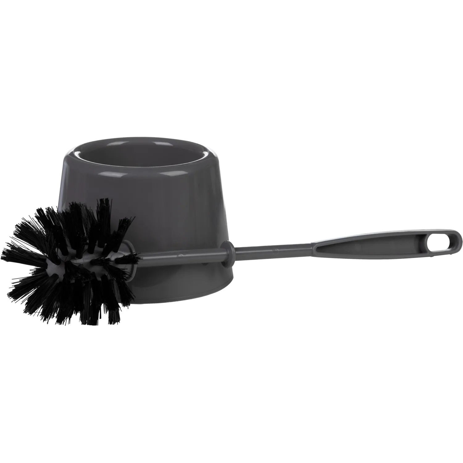 Ершик для унитаза AZUR с подставкой Мини, сер. с черн. Щетиной_ТПЦ - фото 3