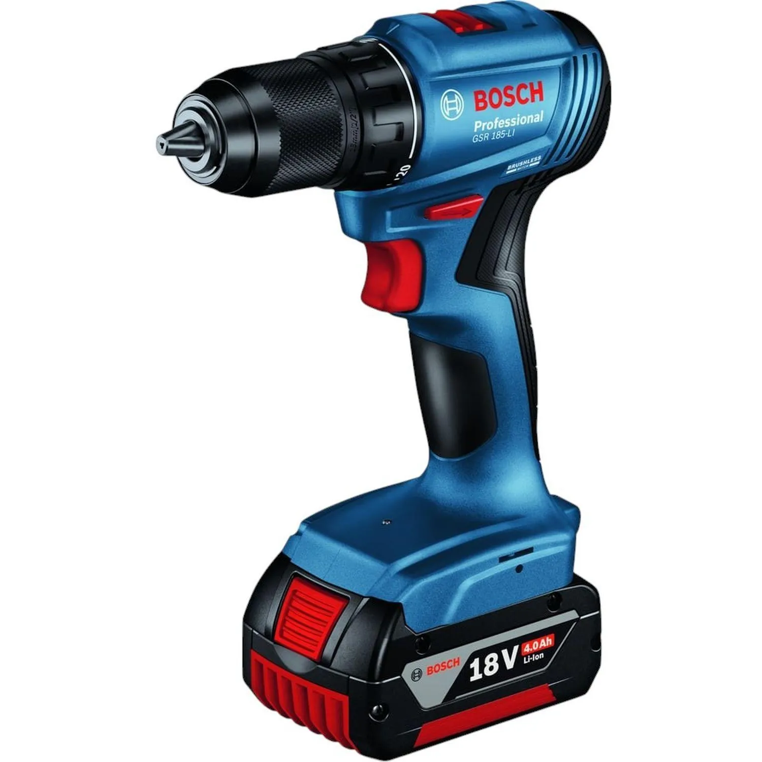 Дрель-шуруповерт аккумуляторная Bosch GSR 185-LI 06019K3000 - фото 1