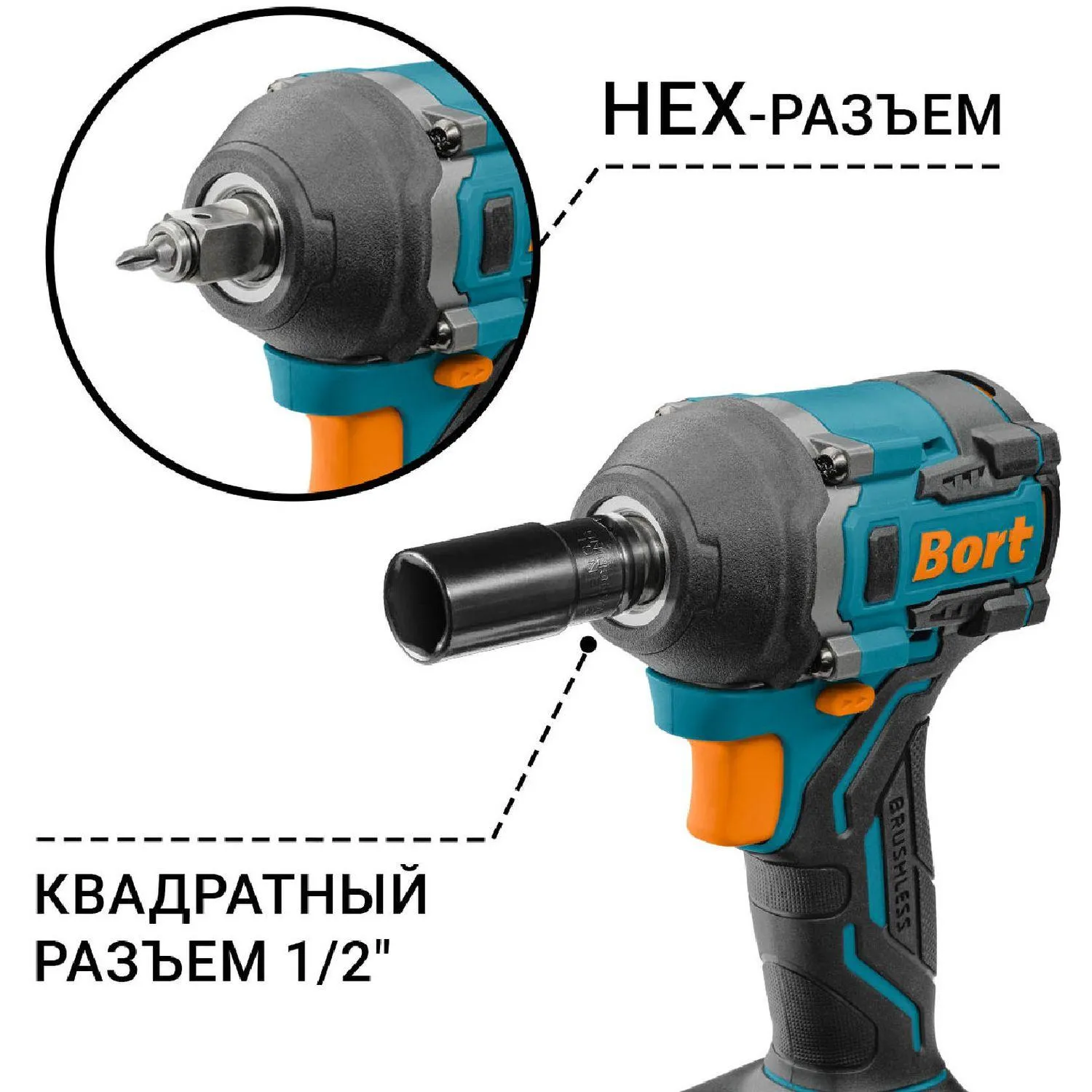 Гайковерт аккумуляторный BORT BSR-21U-S (без АКБ и ЗУ) - фото 4