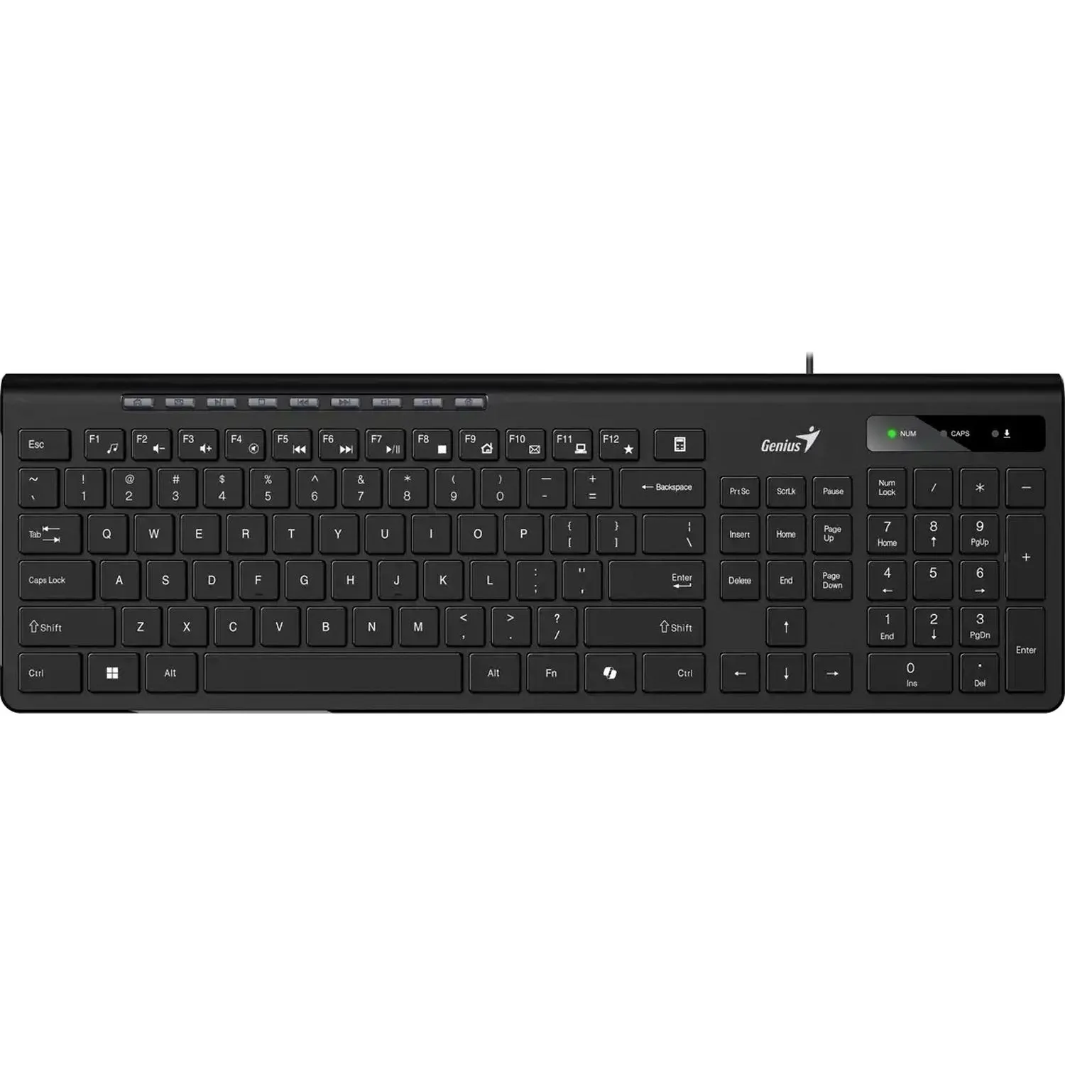 Клавиатура Genius проводн. SlimStar 230II черный - фото 1