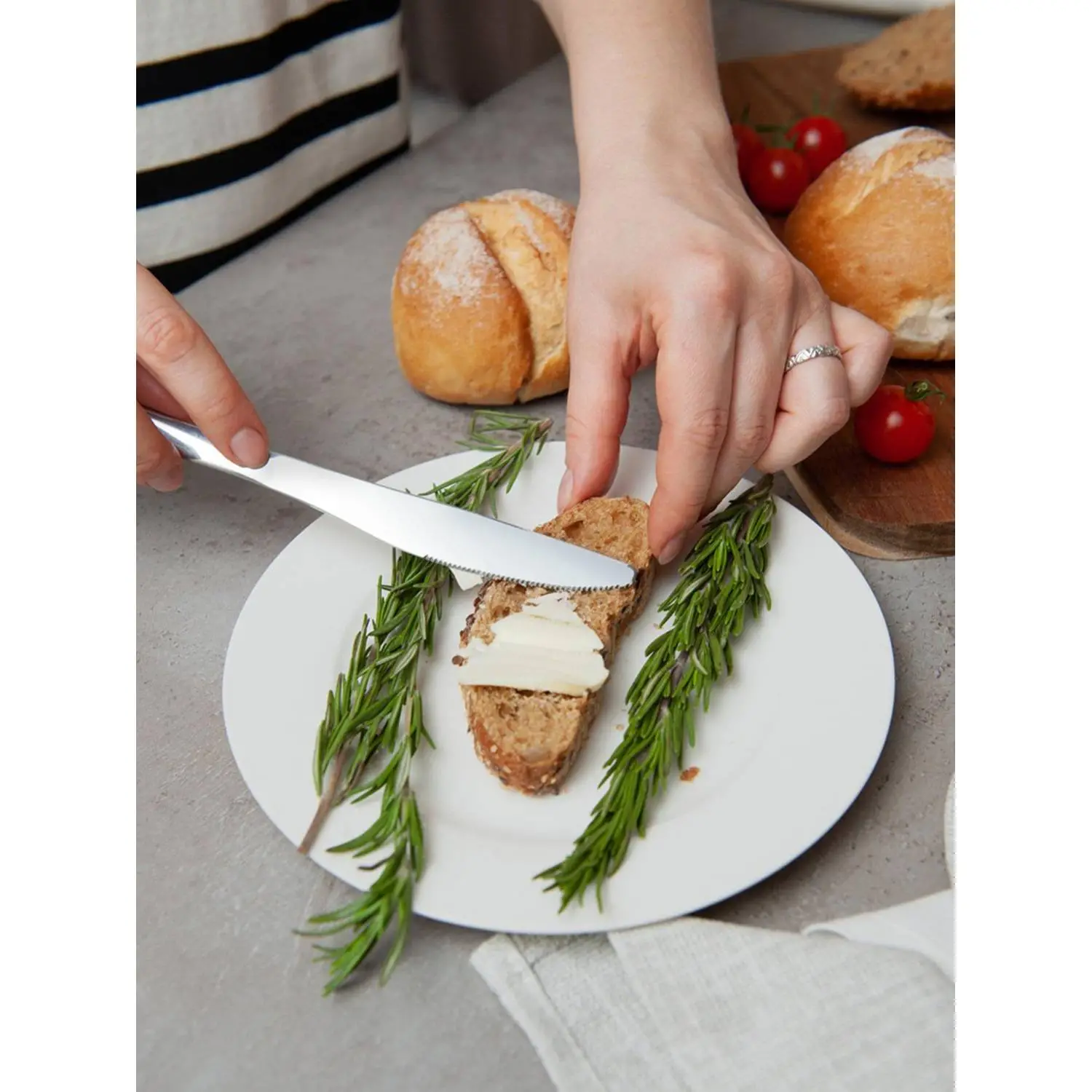 Нож столовый Home Queen Вкус 2шт/уп, 23 см /48/12 - фото 3