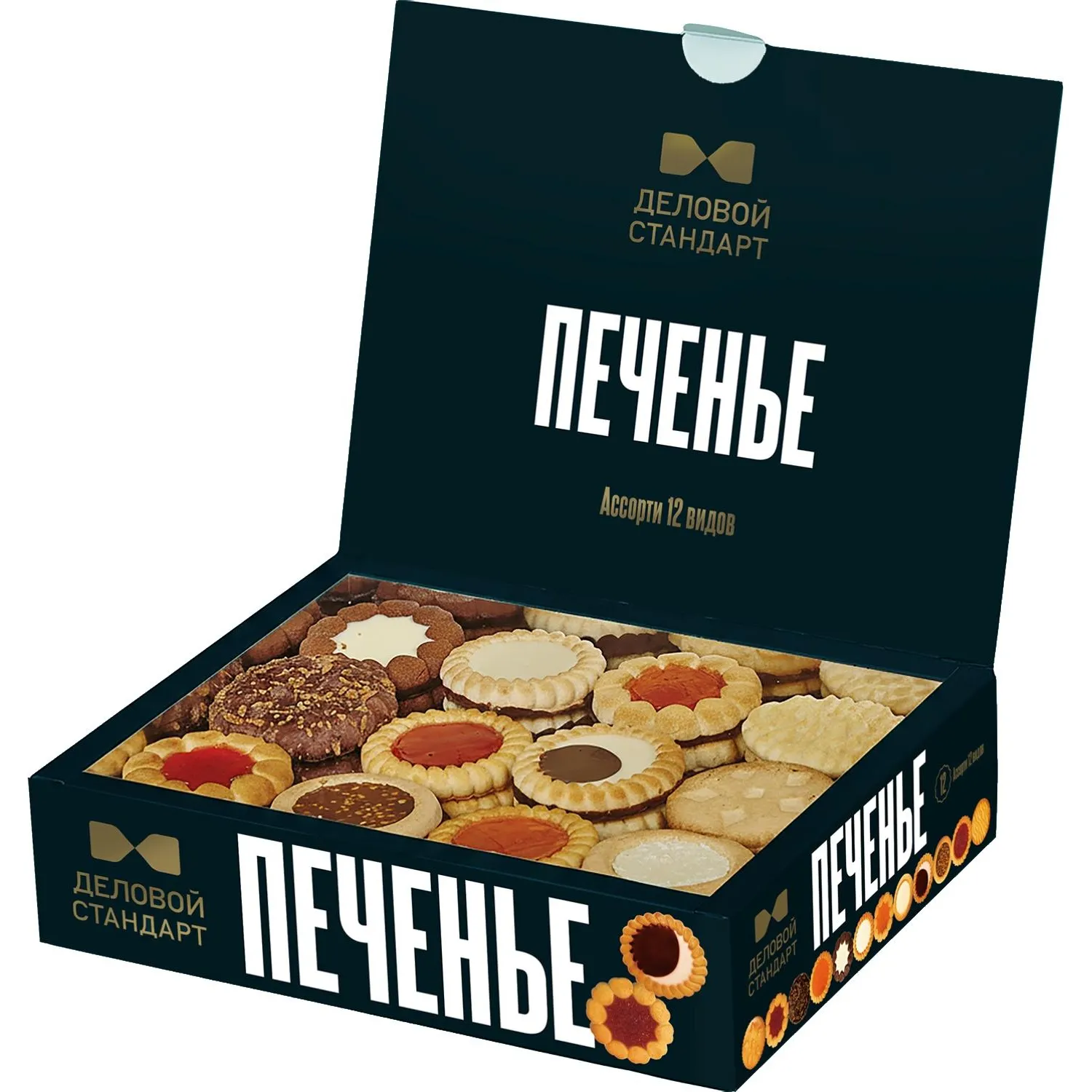 Печенье сдобное Деловой Стандарт ассорти 12 видов, 750г - фото 2