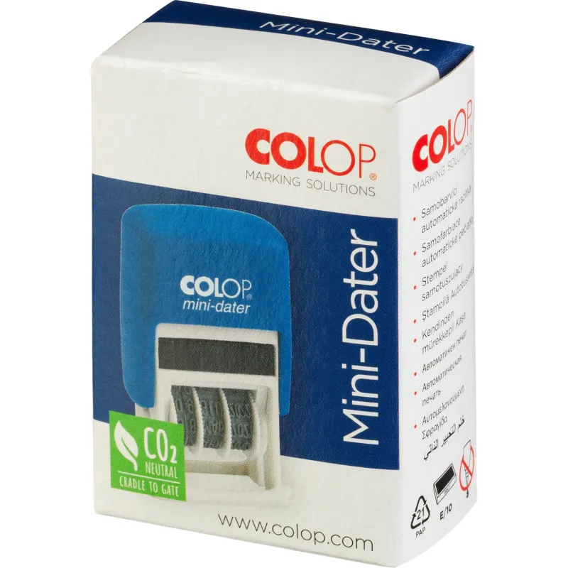 Датер автоматический Colop Мини S120/SD шрифт 3,8 мм с сокр.датой цифр - фото 5