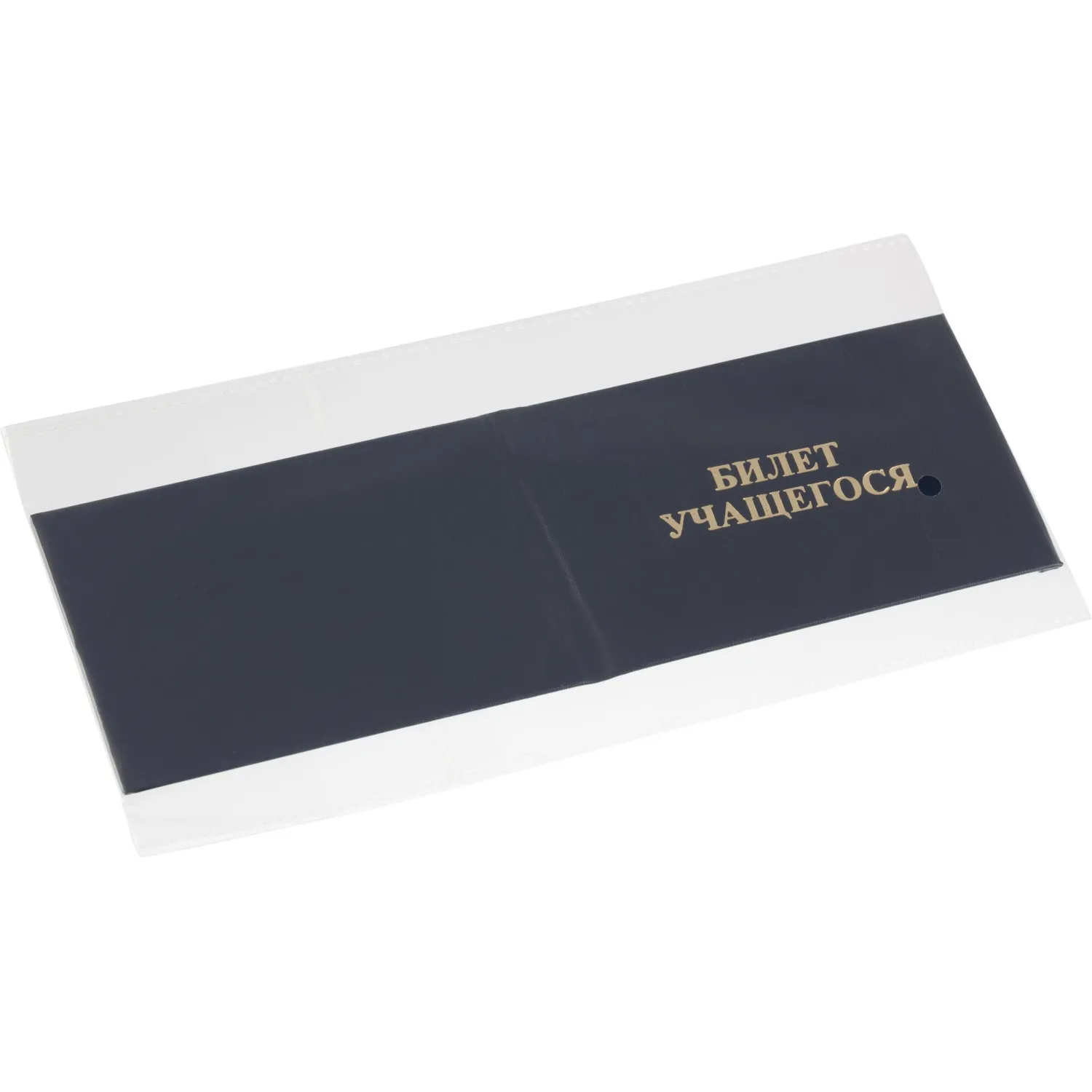 Бланк Билет учащегося 9,5см х 6,5см, твердая обложка, бумвинил, синий - фото 6