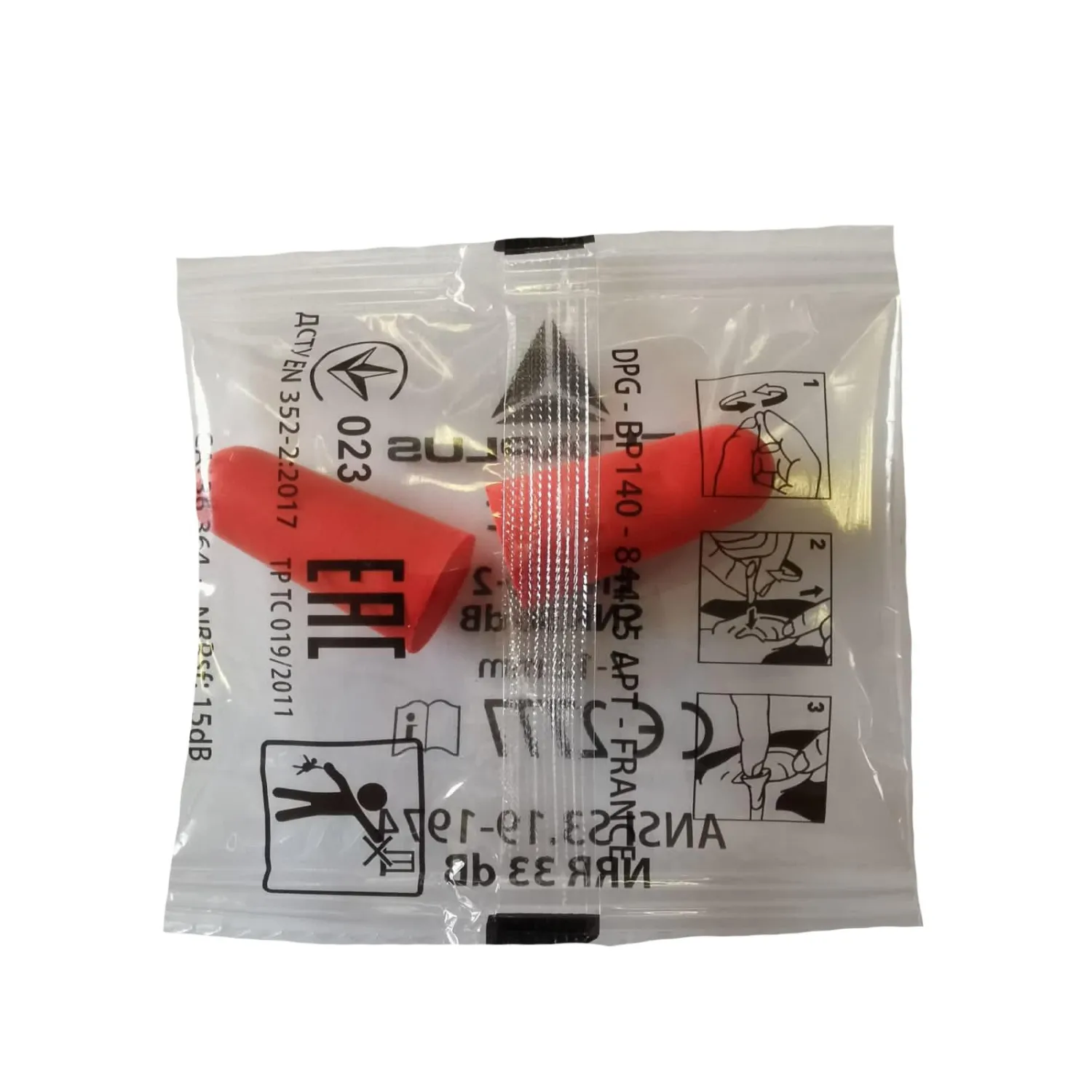 Беруши DELTA PLUS без шнурка 200 пар/уп CONIC200JA/CONIC2VRO200 - фото 2