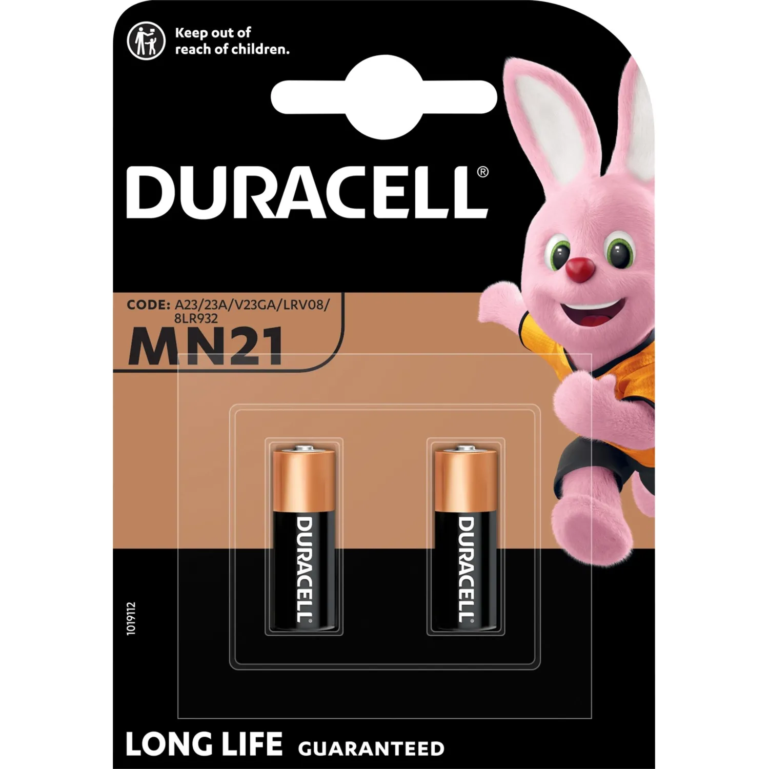 Батарейка DURACELL MN21 2шт/бл для сигнализации - фото 1