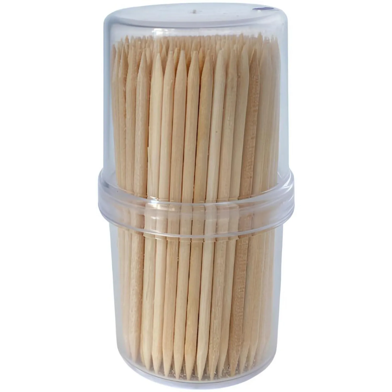 Зубочистки деревянные (берёза), 190 шт./уп. (спендер)  - фото 1