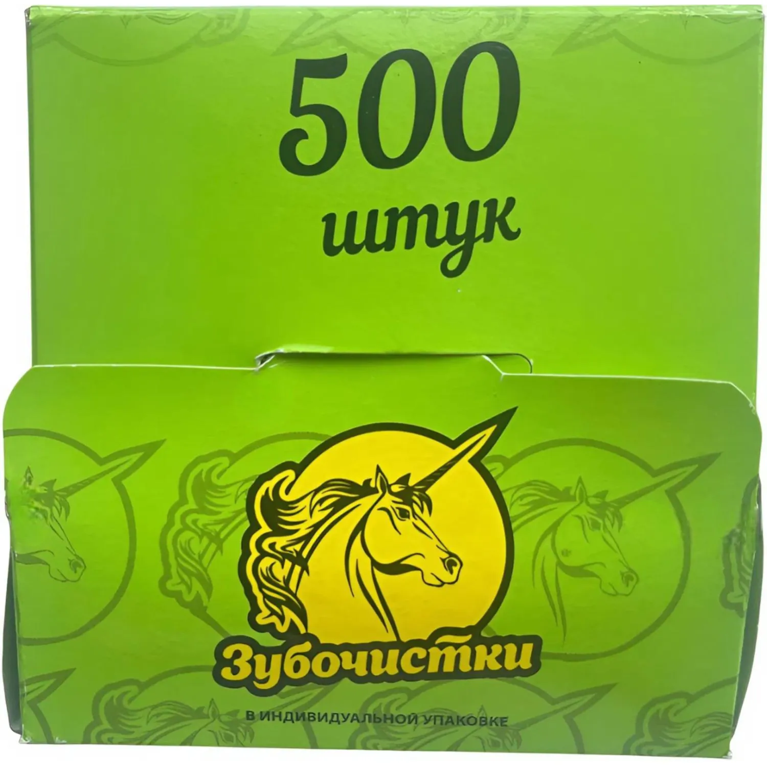 Зубочистки деревянные (берёза), 500 шт./уп. (инд. бумажная упаковка) - фото 1