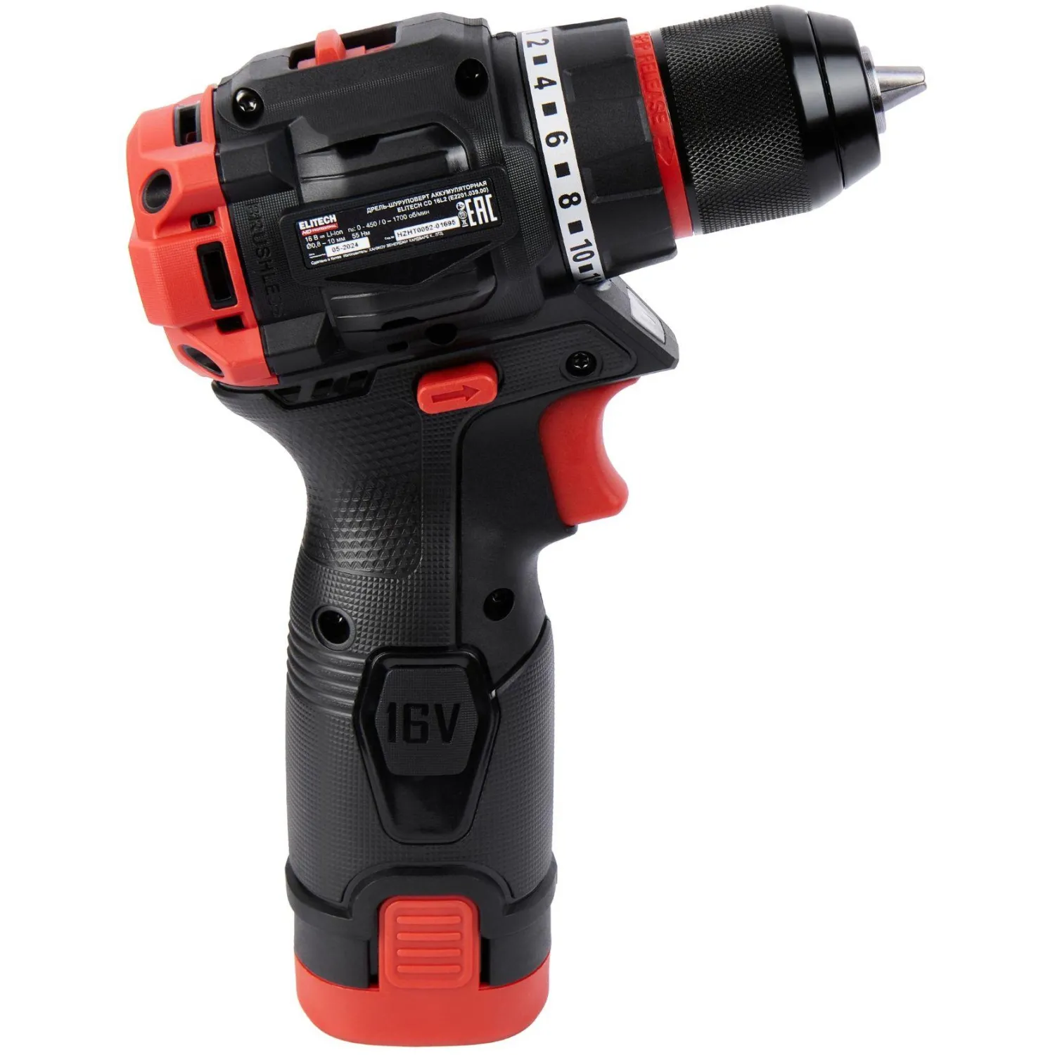 Дрель-шуруповерт ELITECH HD CD 16L2 (E2201.039.01) - фото 2