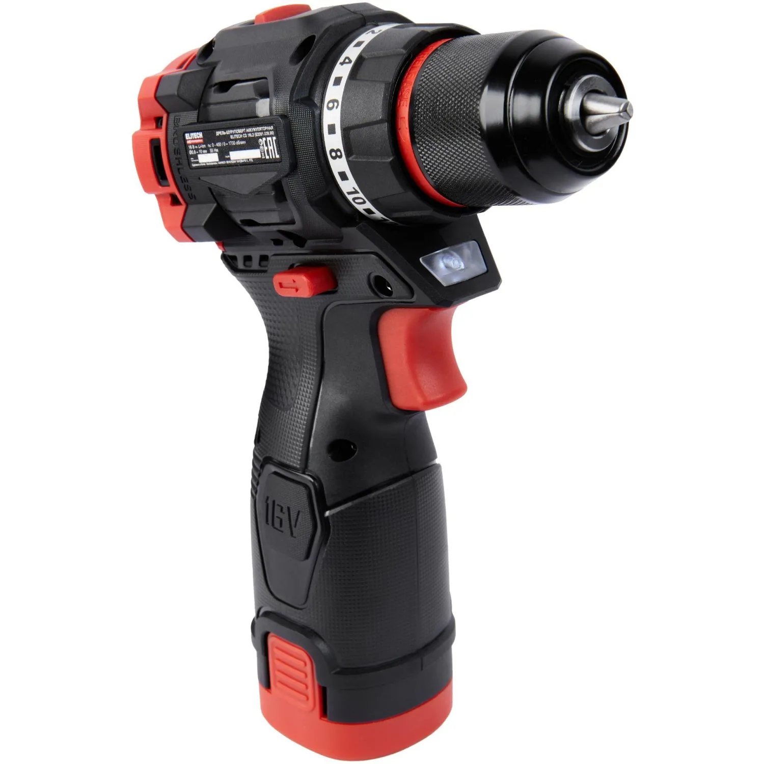Дрель-шуруповерт ELITECH HD CD 16L2 (E2201.039.01) - фото 3