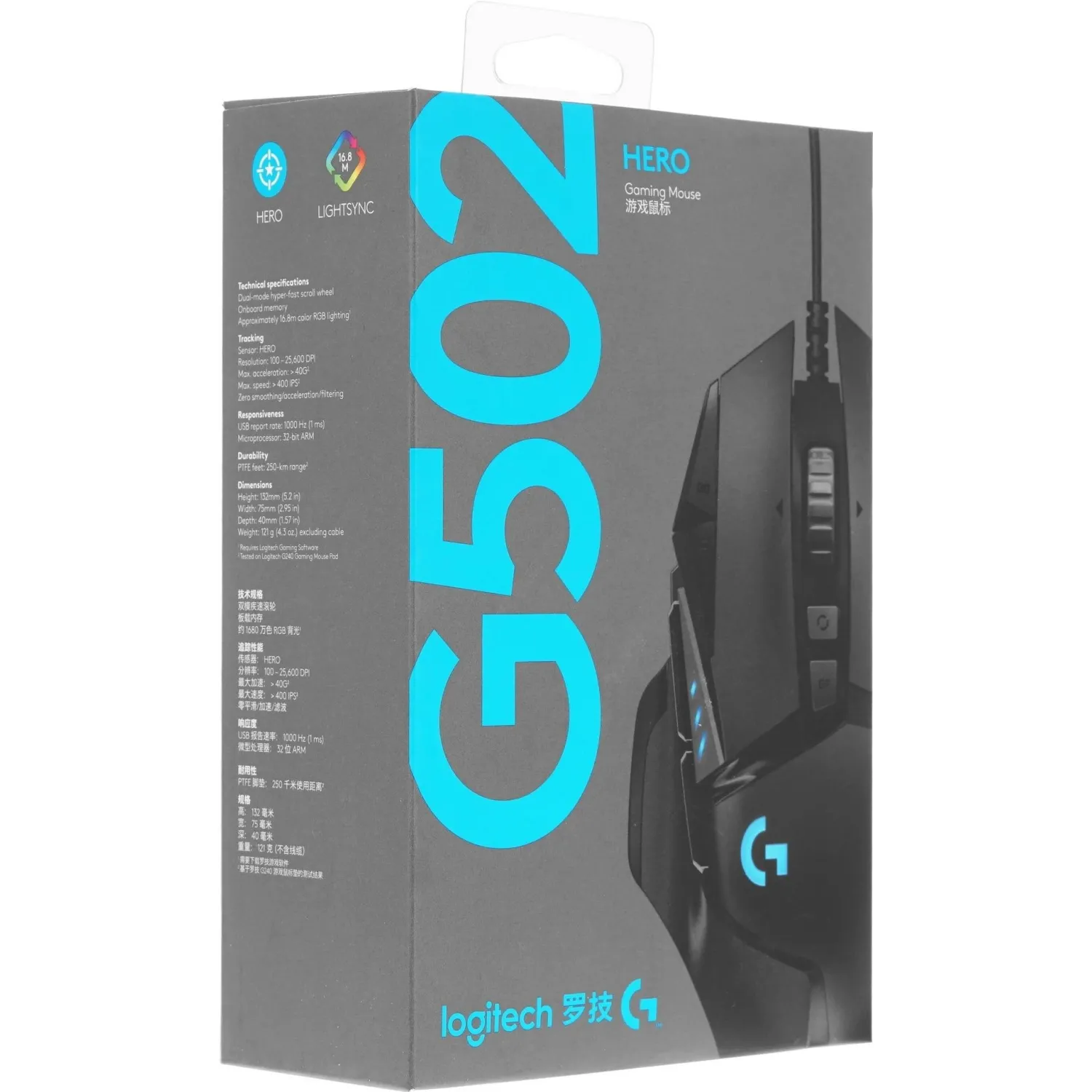 Мышь компьютерная Logitech G502 HERO High Perform. Gam. Retail (910-005474) - фото 5