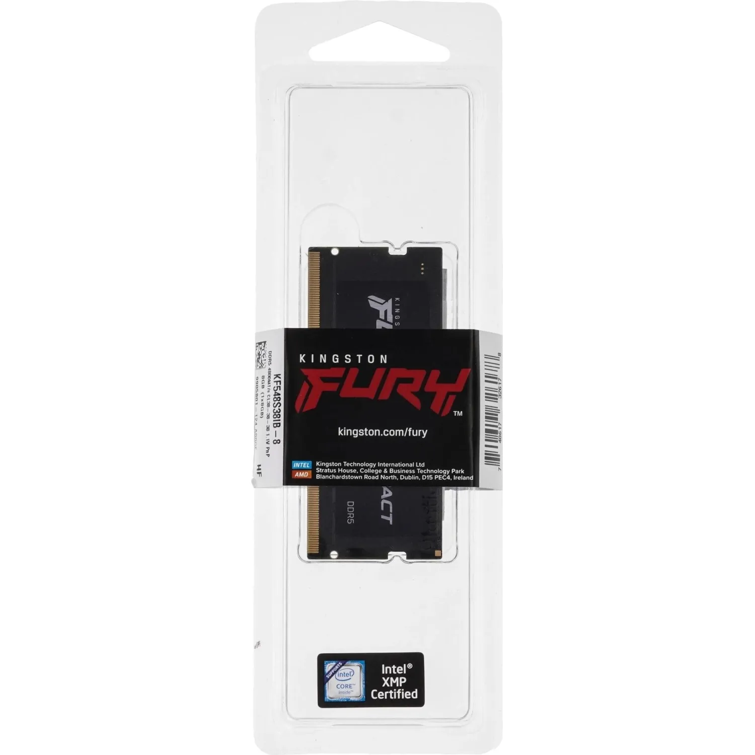 Модуль памяти Kingston FURY Impact DDR5 SO-DIMM 8GB 4800Мгц(KF548S38IB-8) - фото 4